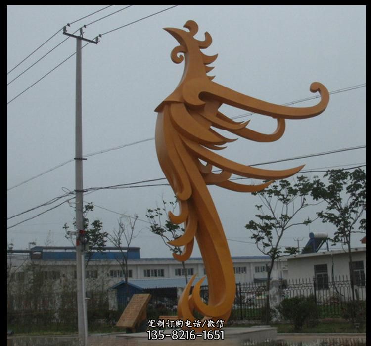 为啥要订做大型凤凰动物铜雕塑？安置大型凤凰动物铜雕塑的效用