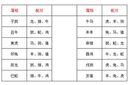 收获与感悟
:属相婚配