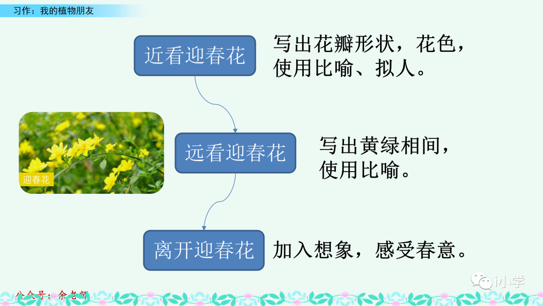 梦见茂盛的植物 自我鉴定
:统编语文三（下）第一单元习作《我的植物朋友》视频讲解+习作指导+范文