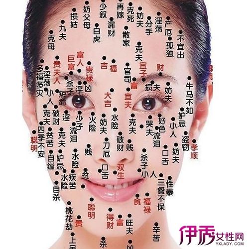 女人痦子面相图解 女人脸上痣的位置与命运图解