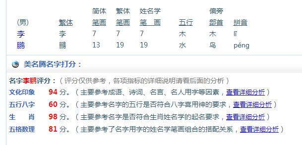 本期推荐
:起名八字五行比五格三才更重要