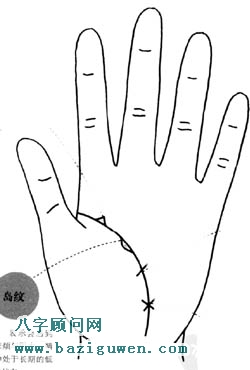 什么是岛纹,生命线、智慧线、感情线有岛纹透露了哪些命理信息？